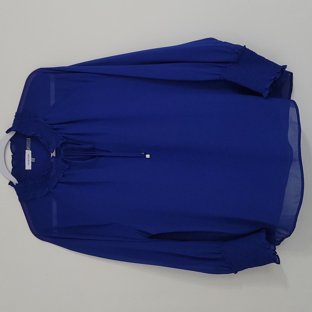 Calvin Klein Royal Blue Blouse L